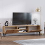 Hanah Home Soporte TV Moderno Elegante Roble 180cm Mueble Salón Melamina